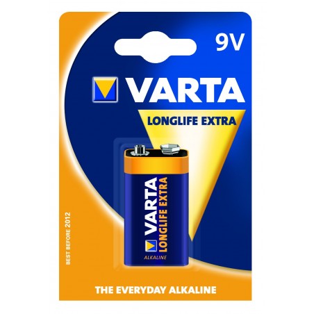 PILE VARTA ALKALINE LONGLIFE  9V   BL.1 4122