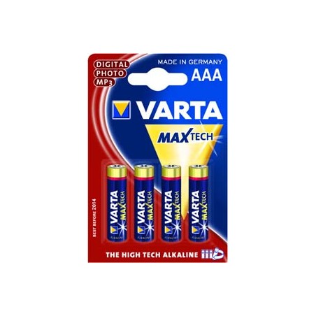 PILE VARTA ALKALINE LONGLIFE MAX POWER MINISTILO AAA  BL.4 4703