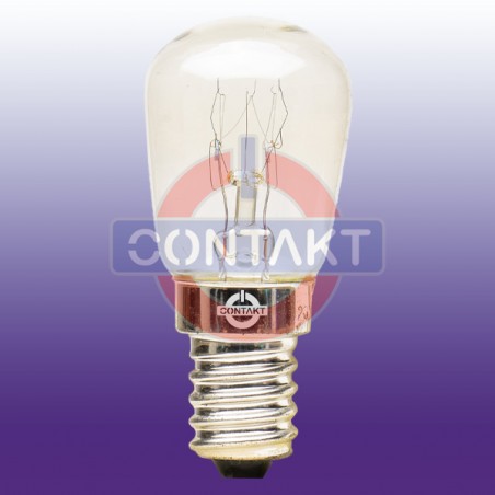 LAMPADA INCANDESCENZA CONTAKT 26X57MM 230V 15W E14 2500K 2000H 10PZ