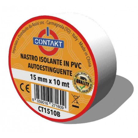 NASTRO ADESIVO ISOLANTE CONTAKT 19MMX25MT BIANCO