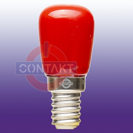 LAMPADA LED  CONTAKT 1W 80LM E14 26X57MM 230V 20000H ROSSO