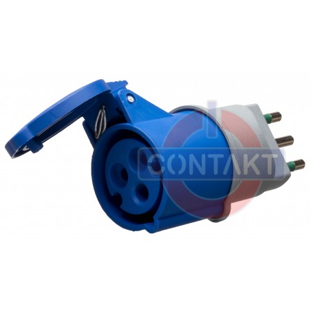 ADATTATORE CONTAKT PRESA INDUSTRIALE 2P+T 16A 230V SPINA 16A IP20