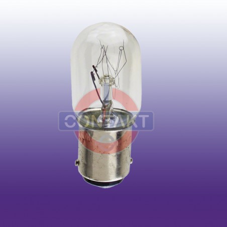 LAMPADA INCANDESCENZA CONTAKT PER MACCHINA CUCIRE BA15D16X45MM 230V 15W 80LM