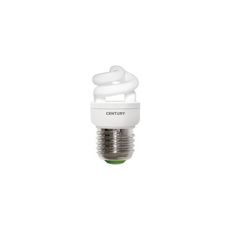 lampadine spirale micro small century2wattacco e27luce 6400k.