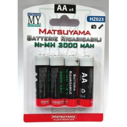 batterie ricaricabili ni-mh aa - 3000 mah