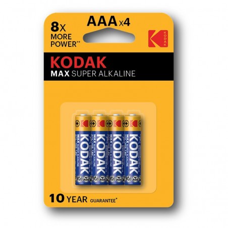 PILE KODAK ALKALINE MAX MINISTILO AAA BL. 4 KMAX2400