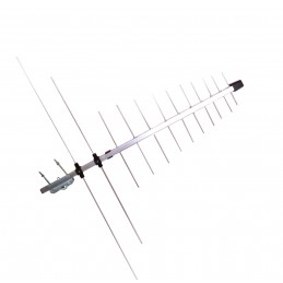 antenna banda vhf-uhf 5:60frequenza  174 - 790mhz  75 18 elementi uhf + 4 vhf  guadagno 8 db rapporto fronte/retro 25/31dbdimens