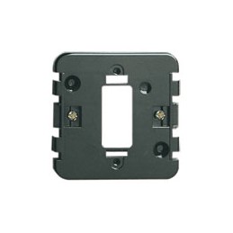 supporti con griffe per installazione di 1 modulo standard in scatole da incasso rotonde diam.60mm nero