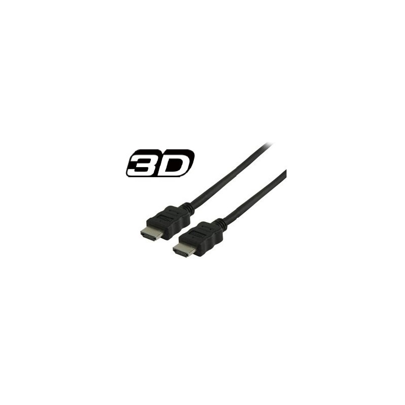 CAVO HDMI HIGH SPEED  ETHERNET 4K 30/60HZ 3,0MT NERO SPINA - SPINA