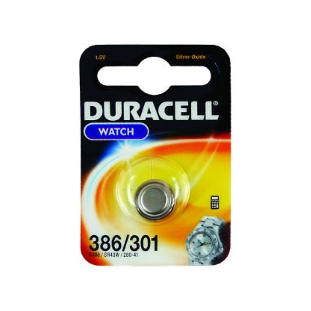 SR43 DURACELL SILVER OXIDE D386/301