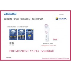 PILE VARTA ALKLINE LONGLIFE POWER SERIE 49 PACK  + FACE BRUSH OMAGGIO