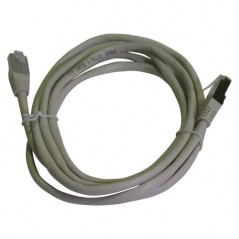 CAVO CAT 5E U/UTP RJ45 MASCHIO RJ45 MASCHIO 2M  TONDO PVC GRIGIO