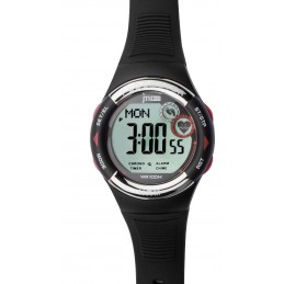 orologio da polso digitale con cardiofrequenzimetro e pedometro.funzioni: allarme sveglia, allarme orario, cronometro, conto all